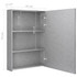 LED kupaonski ormarić s ogledalom boja betona 50 x 13 x 70 cm 326495