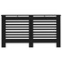 Pokrov za radijator crni 152 x 19 x 81 cm MDF 288186