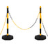 Set stupova s lancima 10 m plastični lanac 150956 Set stupova s lancima 10 m plastični lanac 150956