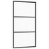 Klizna vrata od stakla ESG i aluminija 102 x 205 cm crna 151010