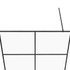 Pregrada za tuširanje s prozirnim staklom ESG 140 x 195 cm crna 151027