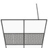 Pregrada za tuširanje s prozirnim staklom ESG 140 x 195 cm crna 151032