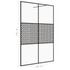 Pregrada za tuširanje s prozirnim staklom ESG 140 x 195 cm crna 151032