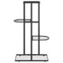 Stalak za cvijeće s 4 razine 43 x 22 x 76 cm crni metalni 336108 Stalak za cvijeće s 4 razine 43 x 22 x 76 cm crni metalni 336108