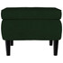 Stolac s drvenim nogama tamnozeleni baršunasti 329438