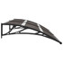 Nadstrešnica za vrata crna 200 x 80 cm PC 144825