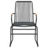Vrtne stolice 2 kom crne 58 x 59 x 85,5 cm od PVC ratana 312173