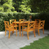 Vrtni stol 160 x 90 x 75 cm od masivnog bagremovog drva 310303
