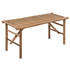 Sklopiva vrtna klupa s jastukom 118 cm od bambusa 3063865