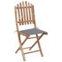 5-dijelni sklopivi vrtni blagovaonski set od bambusa 3063961