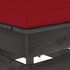 Modularna srednja sofa s jastucima od sivo impregniranog drva 3068129