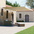 Samostojeća tenda na ručno uvlačenje 400 x 300 cm krem 3069537