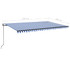 Automatska tenda sa senzorom LED 500 x 300 cm plavo-bijela 3069151