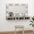 Kupaonski ormarić s LED ogledalom boja betona 90 x 31,5 x 62 cm 808895 Kupaonski ormarić s LED ogledalom boja betona 90 x 31,5 x 62 cm 808895