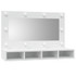 Ormarić s ogledalom i LED svjetlima bijeli 90 x 31,5 x 62 cm 808891
