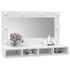 Ormarić s ogledalom i LED svjetlima bijeli 90 x 31,5 x 62 cm 808891