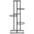 Stalak za cvijeće s 5 razina 43 x 22 x 98 cm crni metalni 336110 Stalak za cvijeće s 5 razina 43 x 22 x 98 cm crni metalni 336110