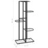 Stalak za cvijeće s 5 razina 43 x 22 x 98 cm crni metalni 336110 Stalak za cvijeće s 5 razina 43 x 22 x 98 cm crni metalni 336110