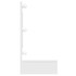Ormarić s ogledalom LED svjetlima sjajni bijeli 90x31,5x62 cm 808897