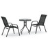 3-dijelni vrtni bistro set crni 318774