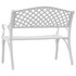 Vrtna klupa 102 cm od lijevanog aluminija bijela 317746 Vrtna klupa 102 cm od lijevanog aluminija bijela 317746