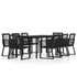 9-dijelni vrtni blagovaonski set crni 3099154