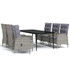 7-dijelni vrtni blagovaonski set s jastucima sivo-crni 3099375