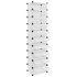 Stalak za cipele prozirni 44 x 32 x 174 cm PP 340561