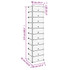 Stalak za cipele prozirni 44 x 32 x 174 cm PP 340561