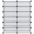 Stalak za cipele prozirni 94,5 x 36,5 x 106 cm PP 340564