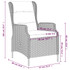 7-dijelni vrtni blagovaonski set svjetlosivi 3099665