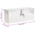 Kutija za pohranu srebrna 50 x 15 x 20,5 cm aluminijska 152246 Kutija za pohranu srebrna 50 x 15 x 20,5 cm aluminijska 152246