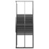 Prugasta tuš-kabina ESG 80 x 80 x 180 cm crna 151849