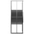 Prugasta tuš-kabina ESG 80 x 80 x 180 cm crna 151849