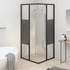 Prugasta tuš-kabina ESG 80 x 80 x 180 cm crna 151849