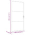 Unutarnja vrata 102,5x201,5 cm Bijela od mat stakla i aluminija 350579