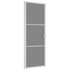 Unutarnja vrata 76 x 201,5 cm Bijela od ESG stakla i aluminija 350584