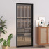 Unutarnja vrata 83 x 201,5 cm crna od ESG stakla i aluminija 350561