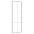 Unutarnja vrata 76 x 201,5 cm Bijela od ESG stakla i aluminija 350572