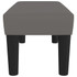 Klupa siva 70 x 30 x 30 cm od umjetne kože 346636 Klupa siva 70 x 30 x 30 cm od umjetne kože 346636