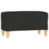 Klupa crna 70x35x41 cm od tkanine 349371