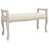 Klupa bež 110 x 45 x 60 cm od tkanine 344436 Klupa bež 110 x 45 x 60 cm od tkanine 344436