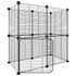 Kavez za ljubimce s 12 panela i vratima crni 35 x 35 cm čelični 3114036 Kavez za ljubimce s 12 panela i vratima crni 35 x 35 cm čelični 3114036