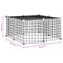 Kavez za ljubimce s 12 panela i vratima crni 35 x 35 cm čelični 3114051 Kavez za ljubimce s 12 panela i vratima crni 35 x 35 cm čelični 3114051