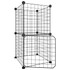 Kavez za ljubimce s 8 panela i vratima crni 35 x 35 cm čelični 3114032 Kavez za ljubimce s 8 panela i vratima crni 35 x 35 cm čelični 3114032