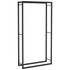 Stalak za drva za ogrjev mat crni 80 x 28 x 154 cm čelični 350308