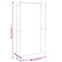 Stalak za drva za ogrjev mat crni 80 x 28 x 154 cm čelični 350308