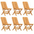 7-dijelni vrtni blagovaonski set od masivne tikovine 3155004