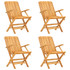 5-dijelni vrtni blagovaonski set od masivne tikovine 3155037