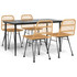 5-dijelni vrtni blagovaonski set od poliratana 3157876